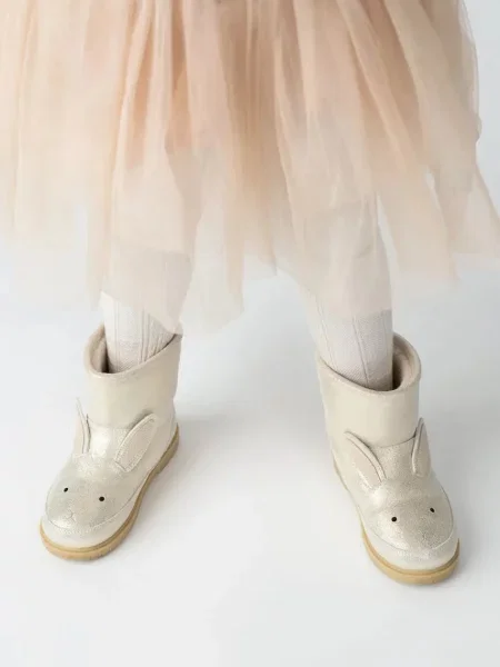Donsje Дитячі шкіряні зимові черевики Xelly Boots Bunny