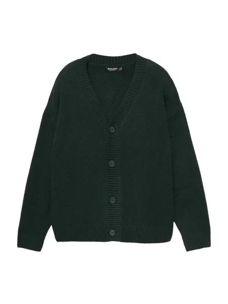 Pull&Bear Kardigán sötétzöld