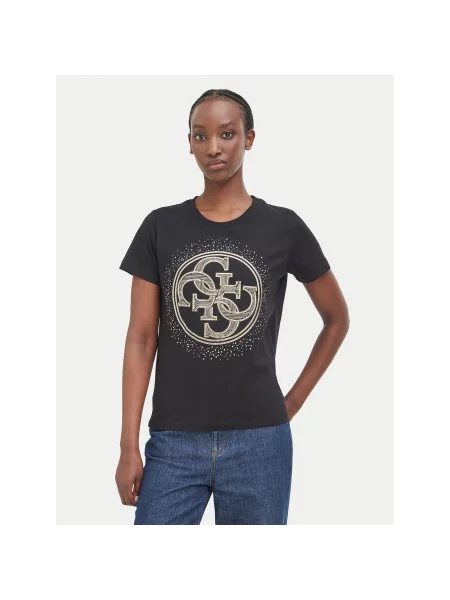 Guess T-shirt Regular Fit crna