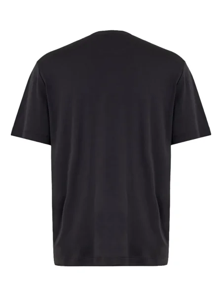Tricou Eleventy cu decolteu rotund scurt negru