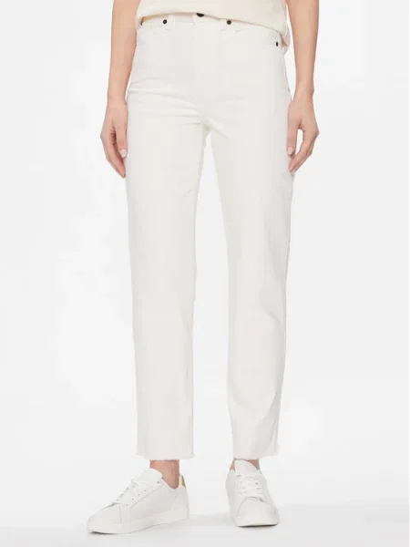Tommy Hilfiger Blugi Classic Écru Straight Fit alb