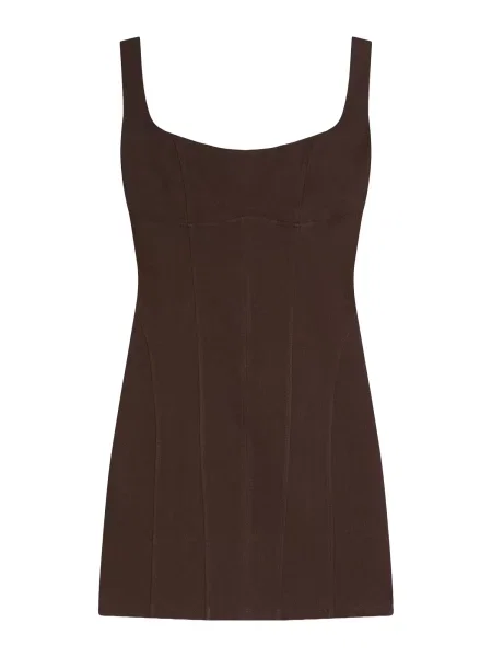 Bershka Obleka čokolada