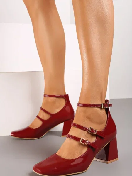 Pantofi cu toc Inny bordo