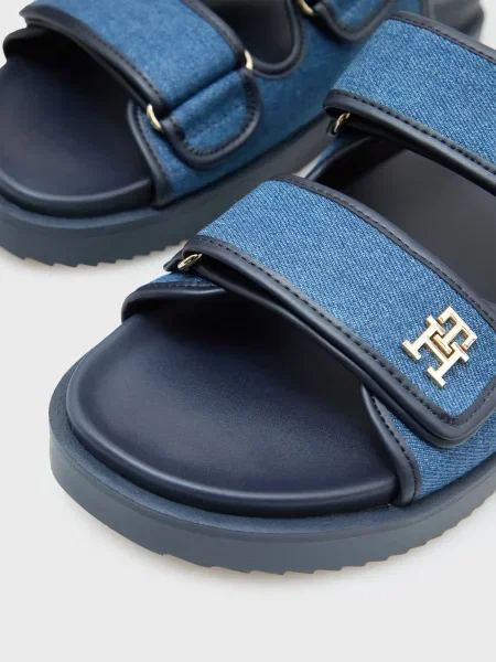 Шлепанцы Tommy Hilfiger с ремешками синие