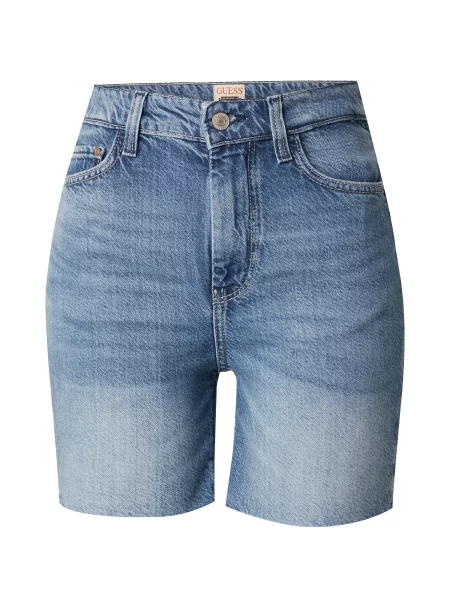 GUESS De blugi pantaloni scurți PEDAL | albastru