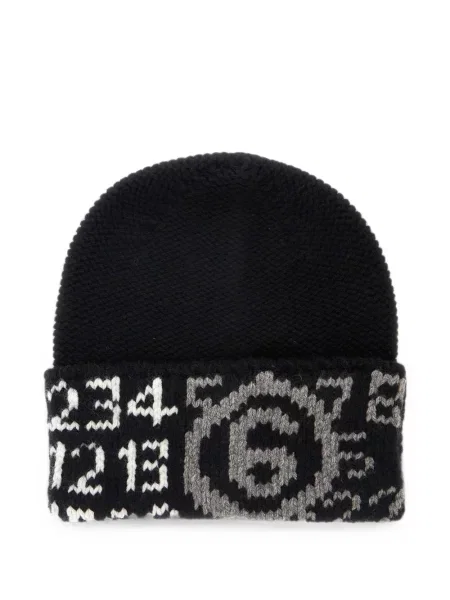 Czapka dziecięca Mm6 Maison Margiela czarna
