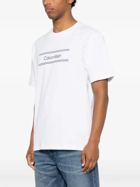 Tricou Calvin Klein cu imagine alb