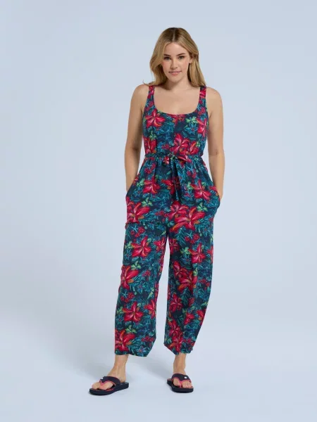 Flora kombinezon capri EcoVero Red