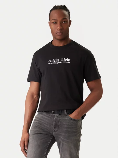 Calvin Klein Jeans T-Shirt NYC Graphic czarny