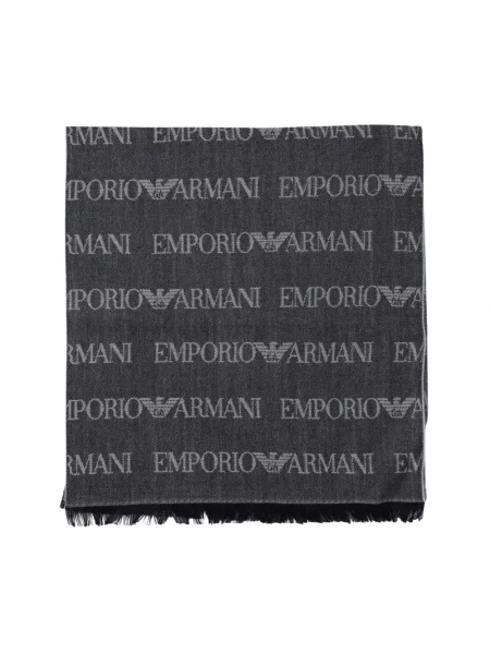 Szal Emporio Armani szara