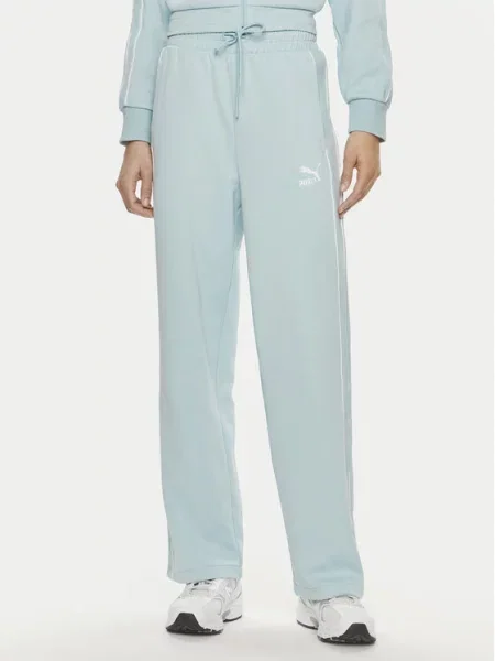 Puma Spodnji del trenirke T7 High Waist Pant modra