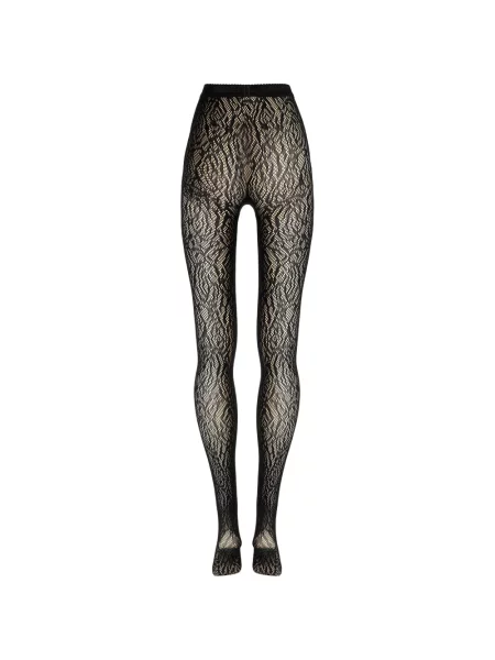Чорапогащи Wolford с дантела черно