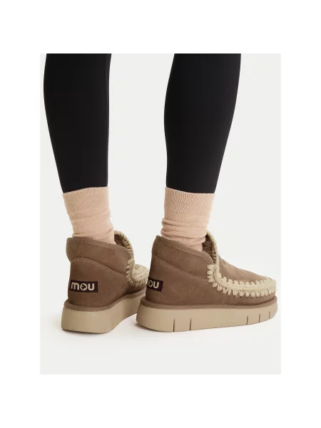 Sniego batai Mou Eskimo Bounce Sneaker ruda