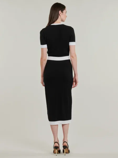 Rochie Karl Lagerfeld tricotate clasică negru