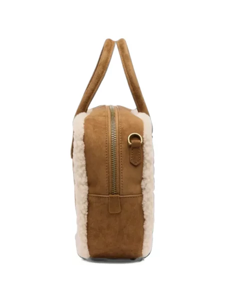 Geantă shopper Ash din piele de căprioară maro