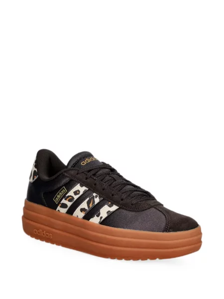 Ριγέ τρέξιμο μπουφάν Adidas με αυτόγραφο καφέ