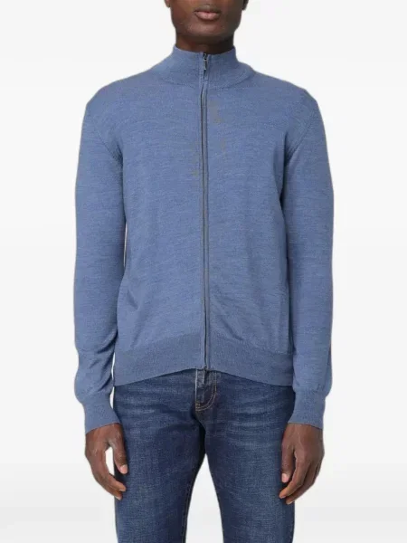 Sweter Xc z wełny merino niebieski