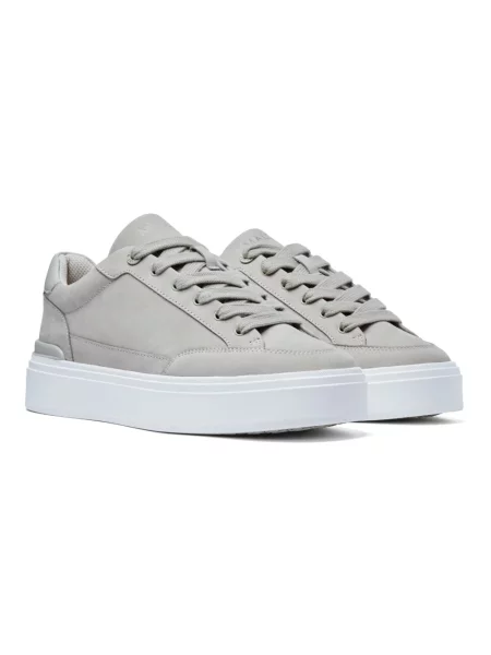 Sneakersy Mallet London skórzane beżowe