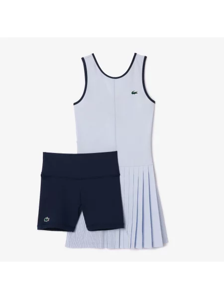 Lacoste Sukienka Slim Fit niebieski