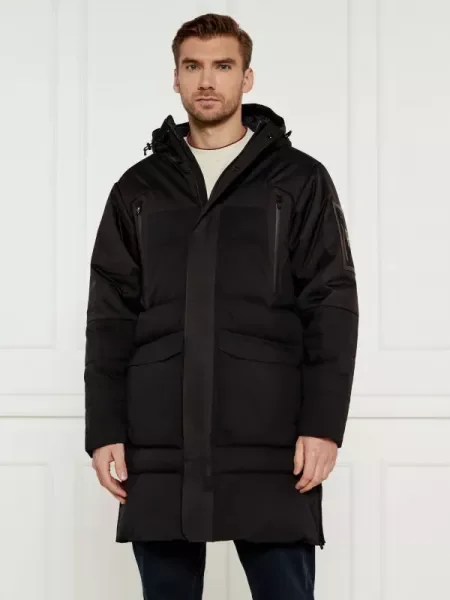 BOSS GREEN De puf geacă Chester negru