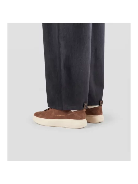 Sneakersy Alexander Smith skórzane brązowe