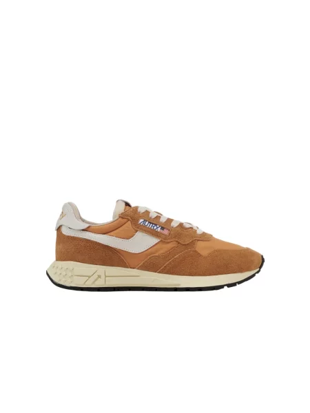 Sneakersy Autry skórzane brązowe