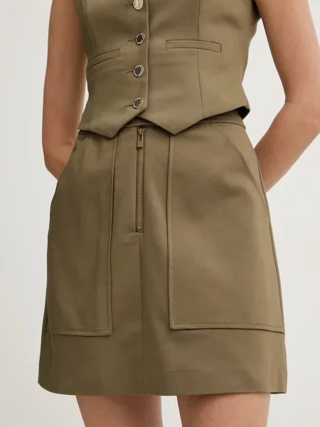 Morgan spódnica z bawełną zielona