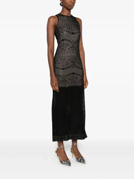 Rochie midi Twinset ajurata negru