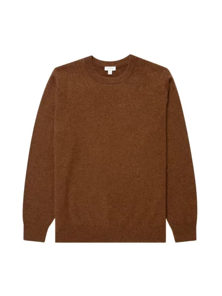 Sweter Sunspel brązowy