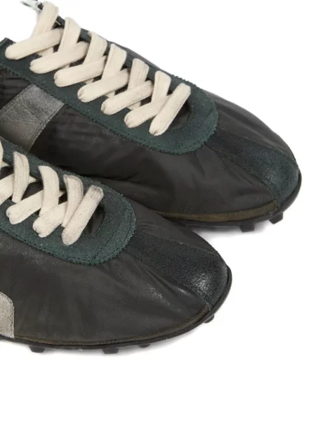 Sneakerși Maison Margiela din piele verde