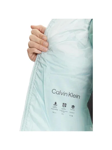 Calvin Klein Jeans prešívaná bunda dámska modrá