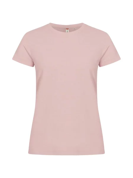 Clique Basic-T koszulka dopasowana z bawełny – Candy Pink różowa
