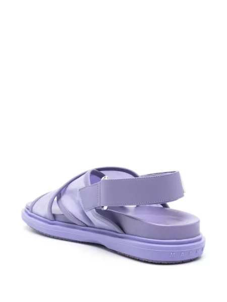 Sandale Marni cu aplicații violet