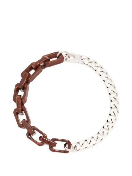 Колие Plan C без ток сребристо