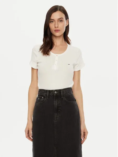 Тениска Tommy Jeans бяло