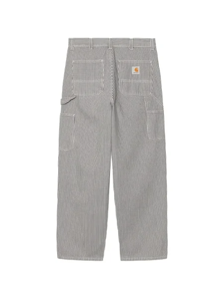 Pantaloni Carhartt Wip cu dungi alb