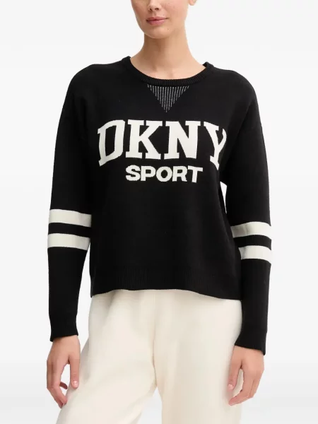 Pulover Dkny cu dungi negru