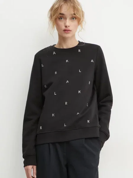 Bluză Karl Lagerfeld negru
