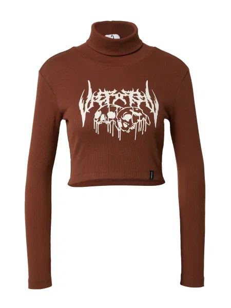 VIERVIER Tricou Helen crem / castaniu