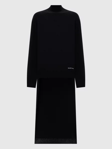 Асиметричний светр з вовною Alexander Wang чорний