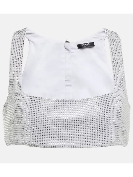 Sutien Balmain argintiu