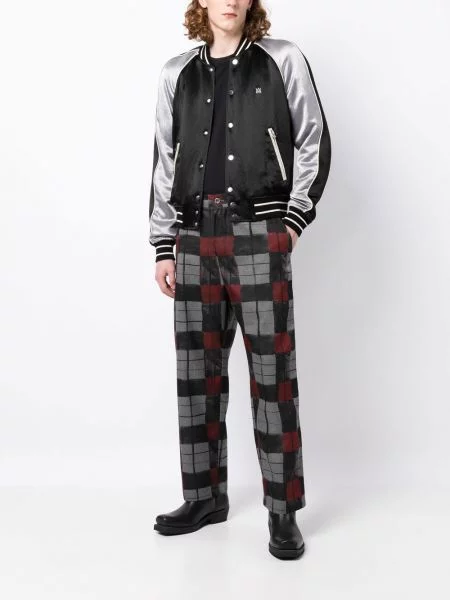 Zkrácené kalhoty 4sdesigns s potiskem šedé