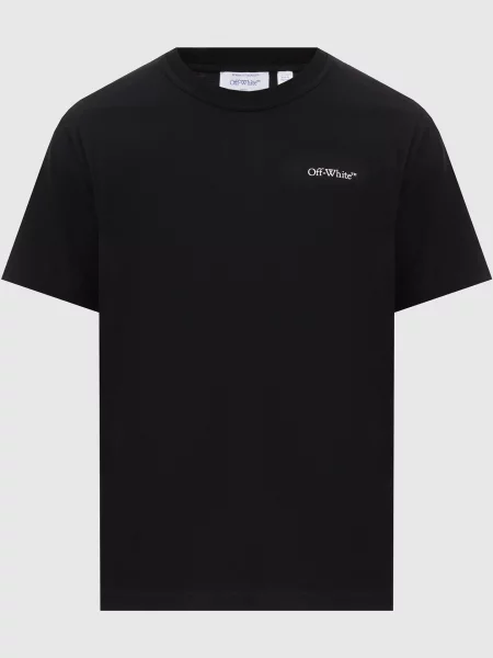 Футболка з принтом логотипа Off-white чорна