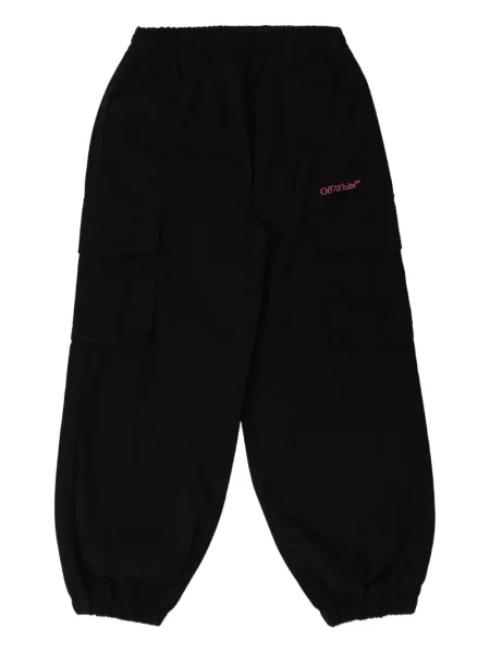 Dětské cargo kalhoty Off-white bílé