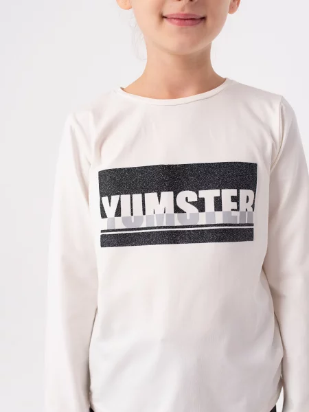 Лонгслив Yumster белый