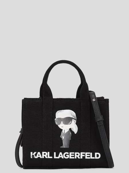 Чанта Karl Lagerfeld IKON SQUARE черно