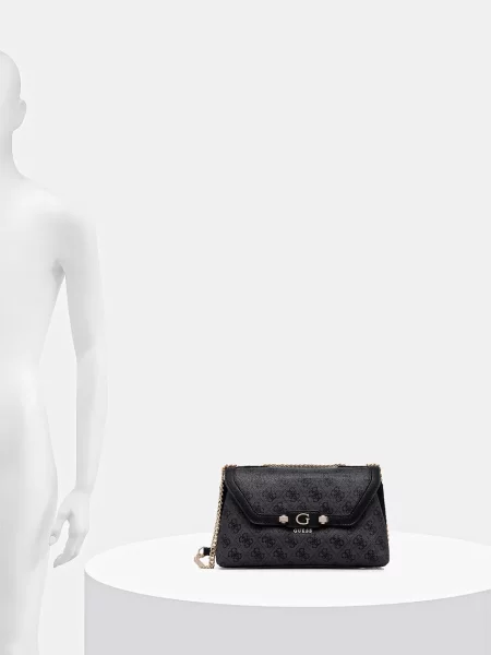 Кожаная сумка через плечо Guess