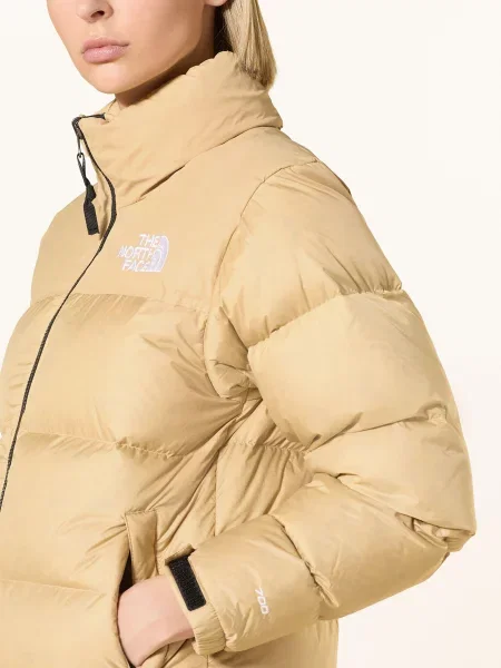 The North Face Péřová Bunda Retro Nuptse světle hnědá