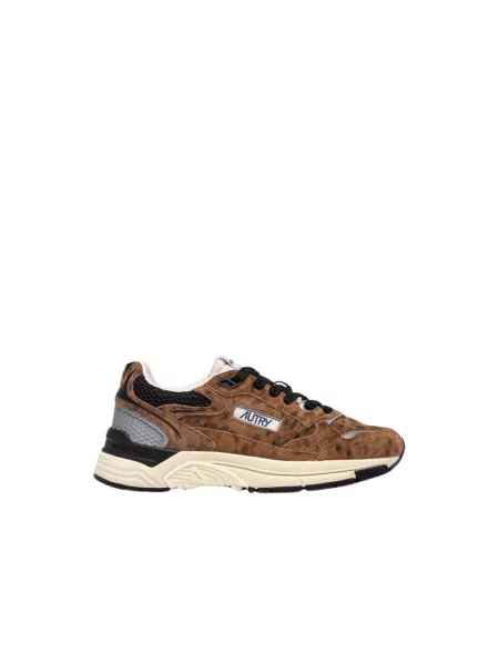 Sneakersy Autry zamszowe brązowe