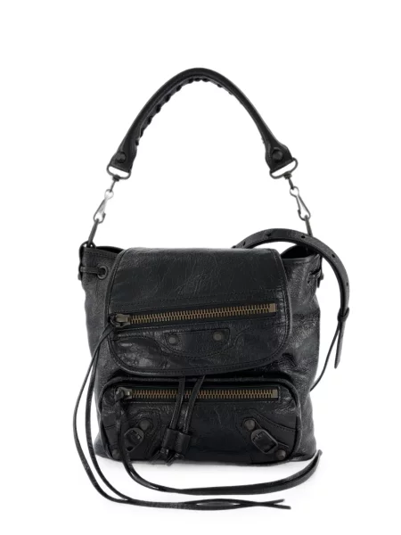 Rucsac Balenciaga din piele negru